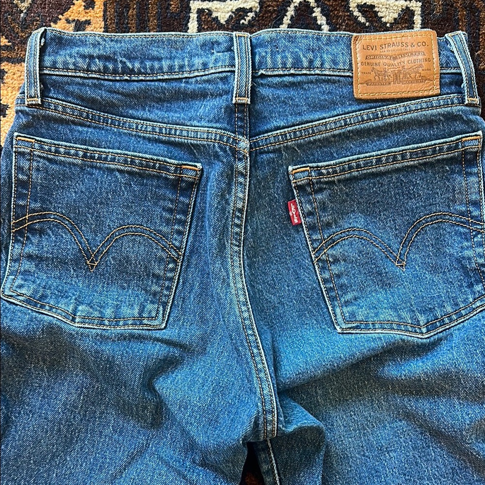 Levi's Blue Wedgie Straight Leg Jeans Classic Style